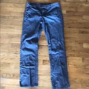 Horny Toad Light Blue Plaid Organic Cotton Pants